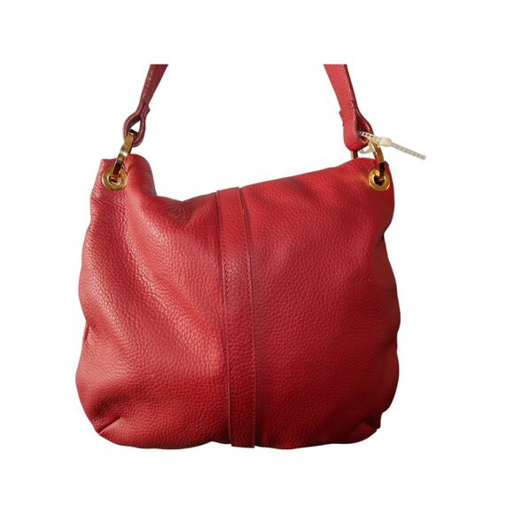 Barr + Barr Red Leather Hobo Shoulder Handbag EUC - Picture 3 of 7